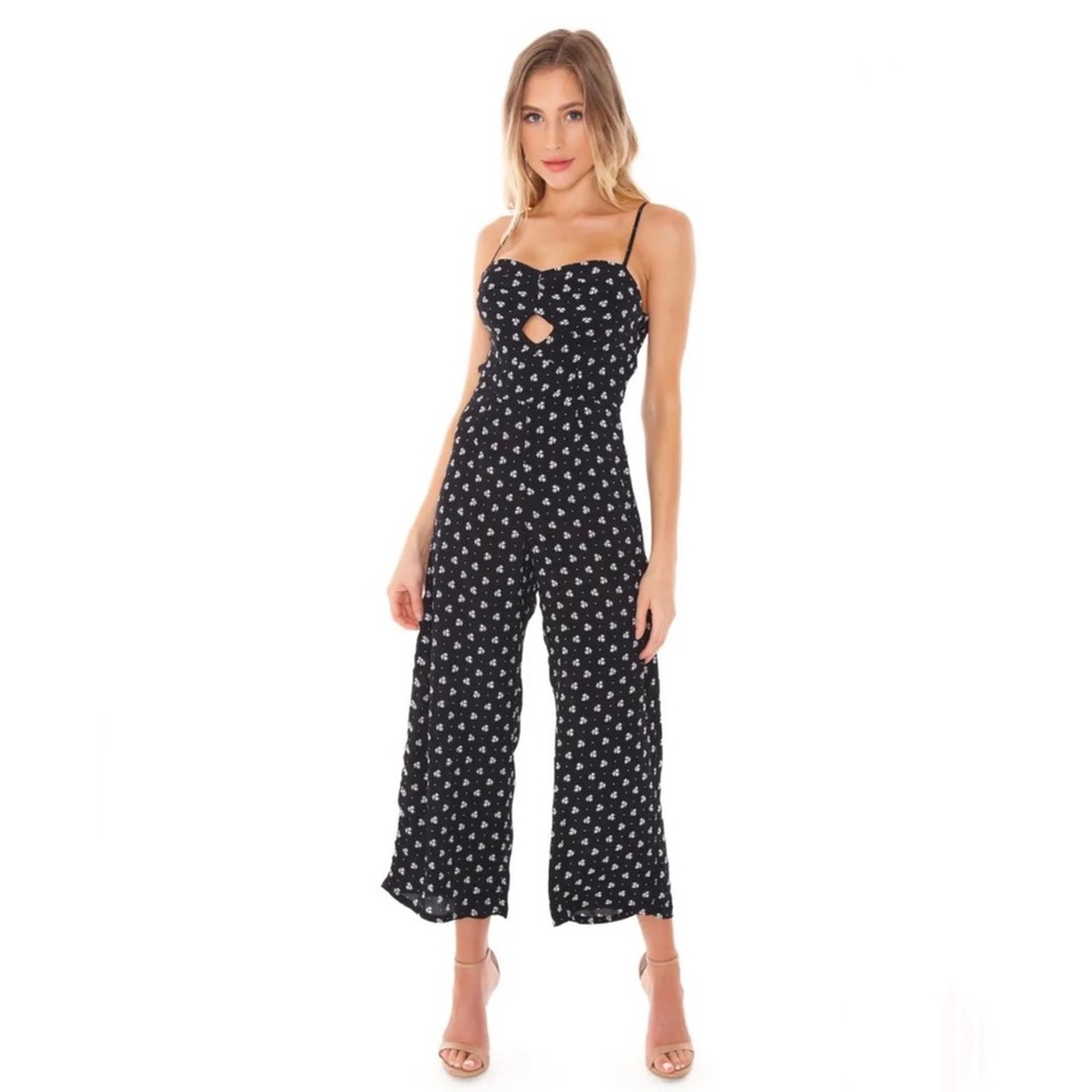 Blue Life Elle Jumpsuit in Black Tulip Dot